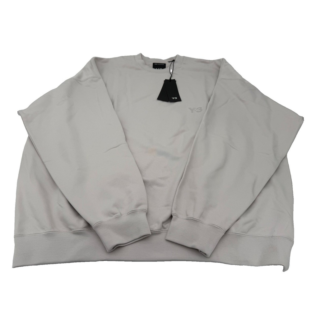 $240 MSRP*Size XL- adidas x Y-3 Brushed Terry Crew Sweatshirt Chalk Pearl KE9751